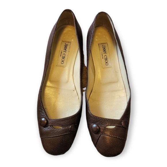 Jimmy Choo Shoes - Jimmy Choo Leather Ballerinas